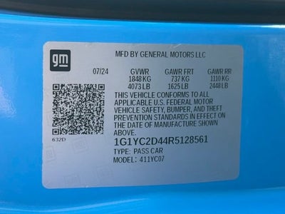 2024 Chevrolet Corvette Stingray 3LT