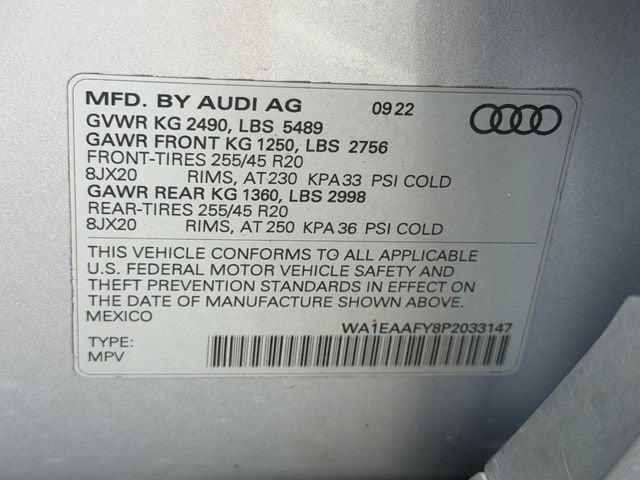2023 Audi Q5 Premium Plus 45 TFSI S line quattro